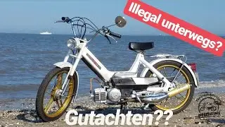 Illegal unterwegs? | Lifestyle Trip mit getunten Puch Maxi | Nordsee Strand Schillig erleben