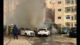 Several vehicles caught fire in Halifa
