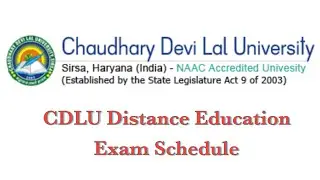 CDLU distance examination Schedule and Examination Forms date announced