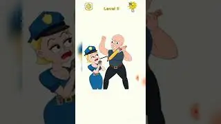 Draw  police  Tricky puzzle Android gameplay walkthrough part1 shorts #shorts #drawpolicetricky#game