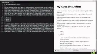 Sublime Text 2 tutorial part 29: Sublime and Markdown With Marked