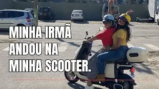 Scooter elétrica - primeira vez na scooter