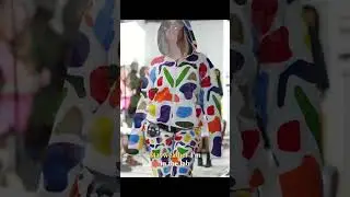 Model struts runway, dreams spit fire! #shorts
