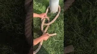 The BEST way to tie the KING of knots with thick rope!