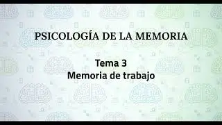 Psicología de la Memoria UNED | Tema 3: Memoria de trabajo