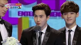 【TVPP】EXO - Singer Popular Award, 엑소 - 가수 부문 인기상 @ 2014 MBC Entertainment Awards
