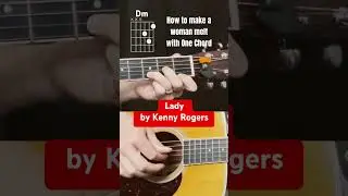 How to make a woman melt with One Chord! Lady Kenny Rogers #Lady #guitar #tutorial #lesson #acoustic