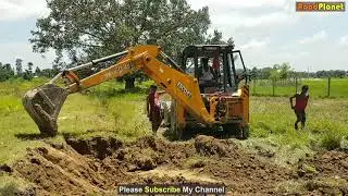 Escorts Dozer Working on Mud | Powerful Escorts Backhoe Action Video