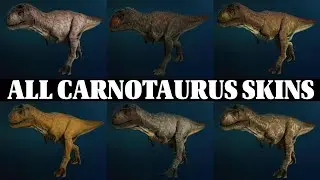 ALL FEMALE CARNOTAURUS SKINS in Jurassic World Evolution 3 | 4K Showcase 🦖