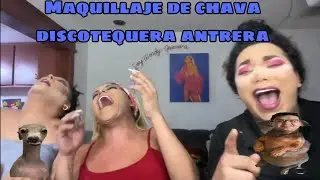Paola, Wendy y Evelyn maquillandose para ir a la obra