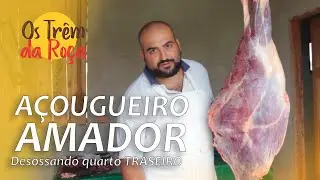 Desossando quarto traseiro de boi   cortes de carne