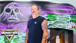 Grave Digger Custom Monster Jam Paint Job TIMELAPSE | Monster Jam
