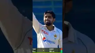 Babar Azam bowling, First Bold 🔥🔥🔥#ausvspak2022 #babarazam #wicket #alexcarey  #bold #pakvsaus