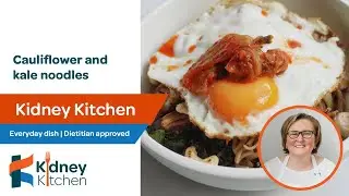 Cauliflower and kale noodles | Kidney Kitchen | kidney friendly recipe