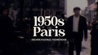 Archive footage of Paris in the 1950s, France home movie film