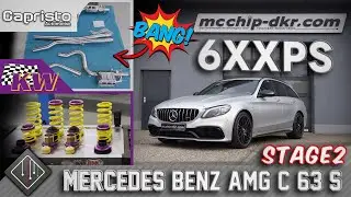 Mercedes-Benz AMG C 63 S | Stage 2 auf 6XXPS | Capristo AGA + KW Federn | mcchip-dkr
