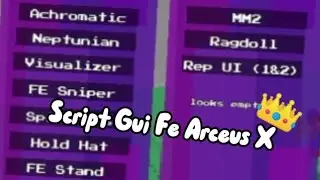 New Script Arceus X Gui Fe