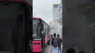Manpada Road TMT bus fire