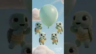 Balloon Color Counting 🎈🐼🐘🐥🐢🐱 | Learn Colors & Numbers 1&ndash;5 | Kids Shorts