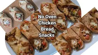 Bread parcel recipe/ Domino style cheesy chicken bread/ bread snacks recipe