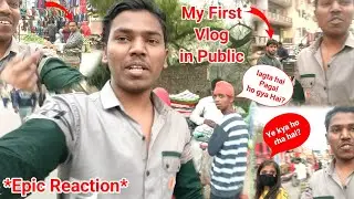 My First Vlog in Public 😍 *Epic Reaction*