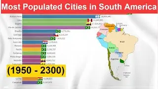 Most Populated Cities in South America (1950 - 2300) Which city will be the Largest in the Future?