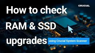 How to Check RAM and SSD Upgrades Using Crucial Scanner