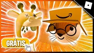 F&Aacute;CIL! R&Aacute;PIDO! PEGUE 2 ITENS CABE&Ccedil;A DE LONTRA + CABE&Ccedil;A DE GIRAFA BALONEY TONY GR&Aacute;TIS NO ROBLOX