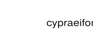 How to pronounce cypraeiform