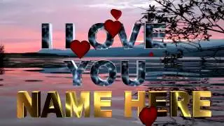 Love greetings: Animate Love greetings with your custom text, animated video greetings,