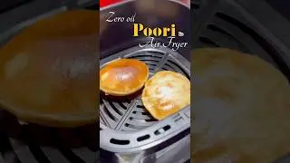 Poori | poori in air fryer | zero oil poori | zero oil recipe | air fryer recipe | homemade poori.