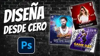 👉 Como DISE&Ntilde;AR un POSTER o FLYER Publicitario en PHOTOSHOP Desde Cero ✅ (Tutorial Paso a Paso)