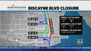 Road closures ahead of Life Time Miami Marathon and Half Marathon