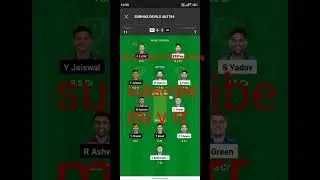 Mi v RR SR FANTASY PREDICTION dream 11 tata IPL match