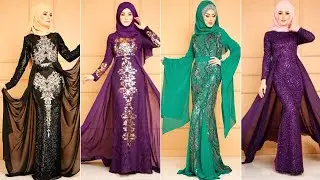 Highclass Charming squine mermaid hijab dress design2023 #fancyabaya fullsleeve hijab weddingdress