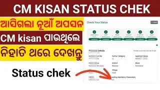 CM Kisan Status Chek 2025 // Lacking Mandatory Parameters Errors Problem Solved  // CM Kisan Odisha