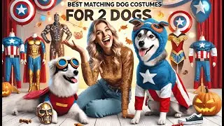 🐶 Frienda Cowboy Rider Dog Costume | Best Matching Dog Costumes for 2 Dogs 🐶