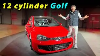 Bentley 12-cylinder in a Golf GTI! Peak crazy or peak German engineering? VW Golf GTI W12-650 tour