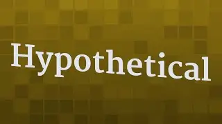 HYPOTHETICAL pronunciation &bull; How to pronounce HYPOTHETICAL