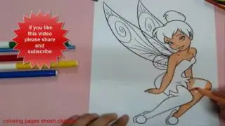 arts for kids   How to color tinkerbell , fairy coloring pages , colouring pages for girls