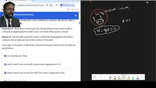 JEE MAIN PYQ: 2 assertion reason on electric potential of charged sphere