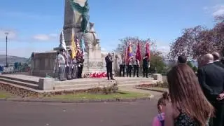 Greenock Rangers Supporters Club 100th Anniversary Somme Parade Rememberence Service