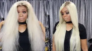 Blonde Hair Dark Roots Brazilian Straight Hair #613 Tinashehair