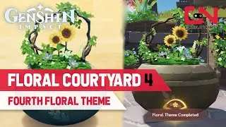 How to Complete Floral Theme Courtyard Part 4 Genshin Impact