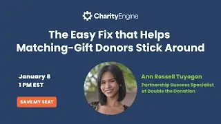 The Easy Fix that Helps Matching Gift Donors Stick Around