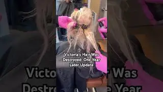 Victoria&rsquo;s Hair was destroyed. One Year Update Part 1 #hairtransformation #myhairstory #bleach #hair