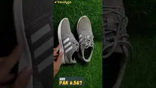 Used ADIDAS Grey Knit Running Shoes 🏃&zwj;♂️ | Thrifted Original Footwear | Size UK 6.5 | SKU TG-008 👟