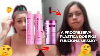 TESTANDO A PROGRESSIVA DA SHOPPE QUE CUSTOU R$28,90 #progressiva#plastica#dos#fios#shopee