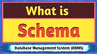 Schema in DBMS | What is Schema? | Schema in DBMS in Hindi | Database Management System | DBMS