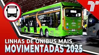 LINHAS DE ÔNIBUS MAIS MOVIMENTADAS DE SÃO PAULO 2025